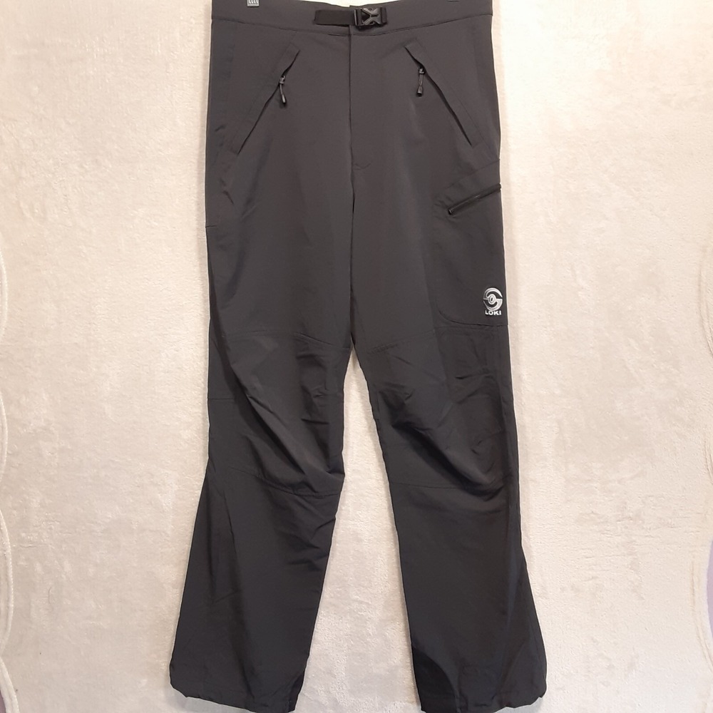 LOKI-S.O.L.V.E.D Mens Ski Pants Sz.M/Black/Wind Breaker/Belted/RN#110606/Outdoor